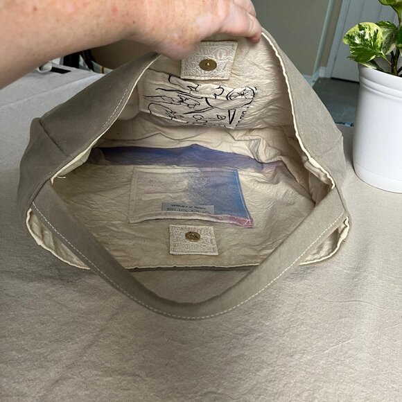Designer canvas shoulder bag by CHA CHA - Authentic - Picture 12 of 16